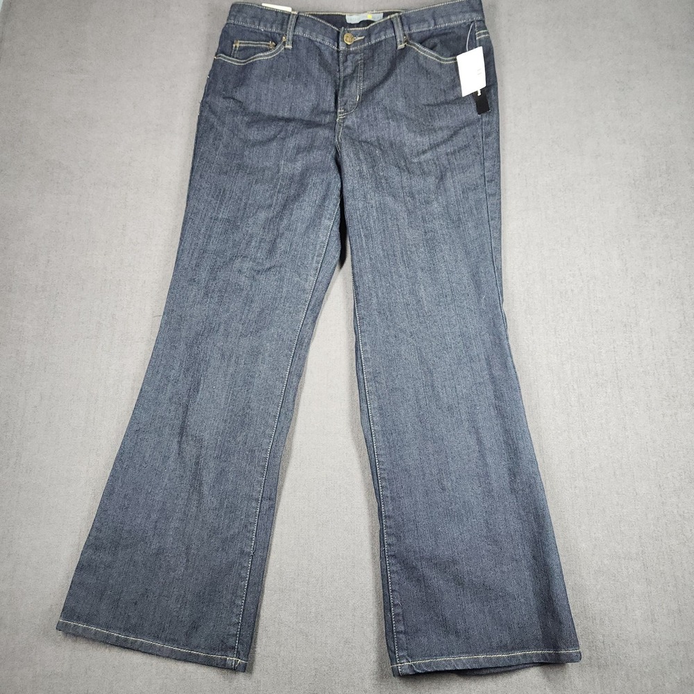 Fashion Bug Bootcut Jeans Womens Size 18WP Blue‎ Cotton Blend High Rise NWT